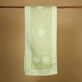 Buy Cut Work Cotton Green Barmer Applique Stole