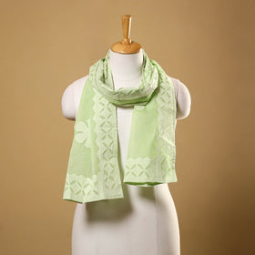 Buy Cut Work Cotton Green Barmer Applique Stole