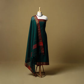 Dharwad cotton 3pc unstitched dress material with border 01