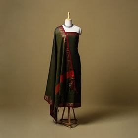 Dharwad cotton 3pc unstitched dress material with border 03