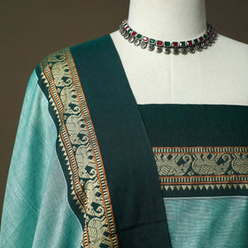 Dharwad cotton 3pc unstitched dress material with border 04