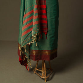 Dharwad cotton 3pc unstitched dress material with border