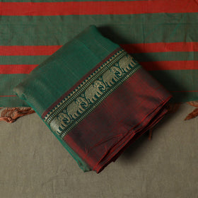 Dharwad cotton 3pc unstitched dress material with border 73