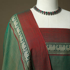 Dharwad cotton 3pc unstitched dress material with border 73