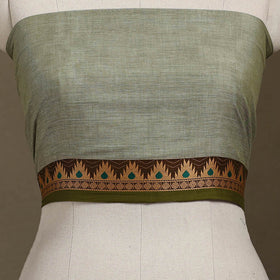 Green Dharwad Cotton Blouse Piece