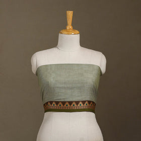 Green Dharwad Cotton Blouse Piece