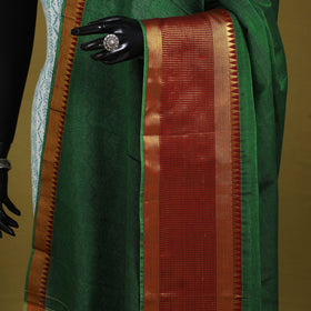 Green - dharwad cotton dupatta with zari border 24
