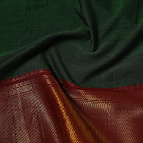 Dharwad cotton fabric with border 18 - handcrafted