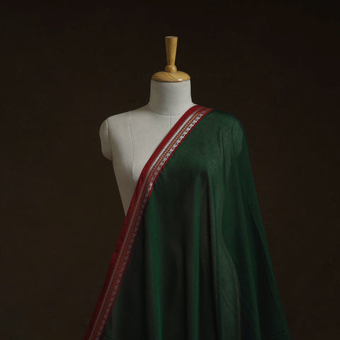 Dharwad cotton fabric with border 22 - handcrafted