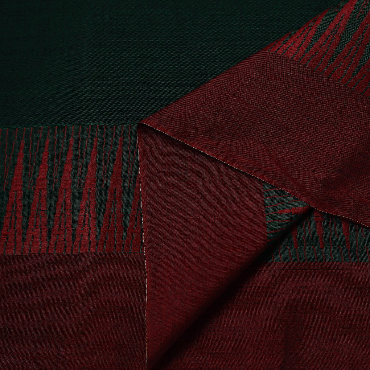 Dharwad cotton fabric with border 24 - handcrafted