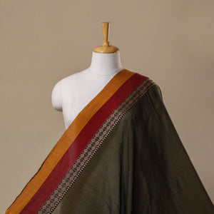 Dharwad cotton fabric with border 29 - handcrafted