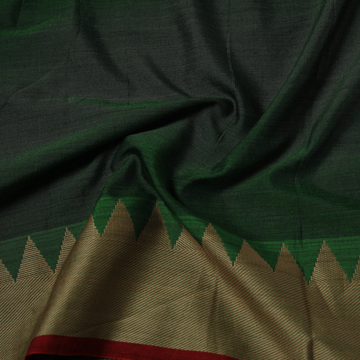 Dharwad cotton fabric with border 31 - handcrafted