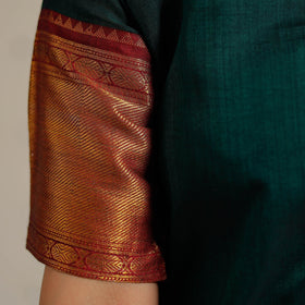 Green - Dharwad Cotton Kurta with Palazzo & Dupatta Set 24