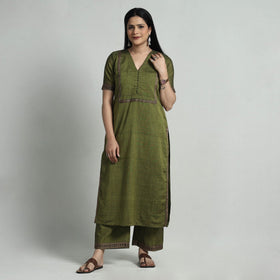 Buy Dharwad Cotton Kurta with Palazzo & Dupatta Set Online at iTokri.com