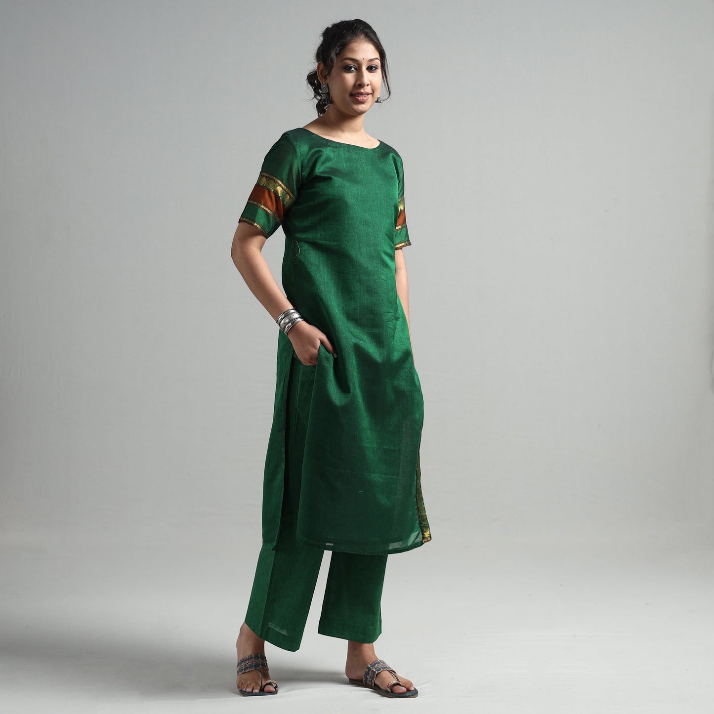 Dharwad Kurta with Palazzo & Dupatta Set
