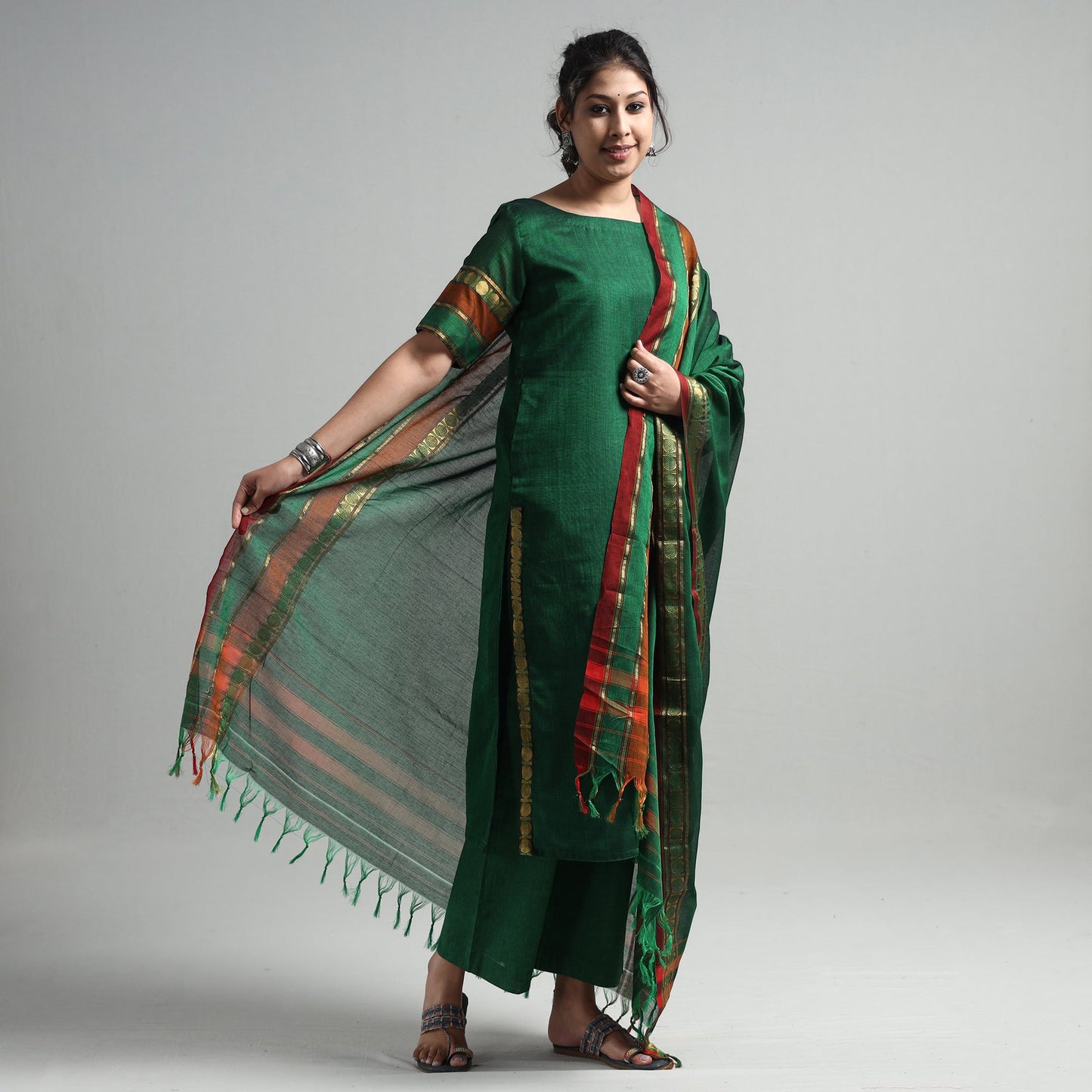 Dharwad Kurta with Palazzo & Dupatta Set
