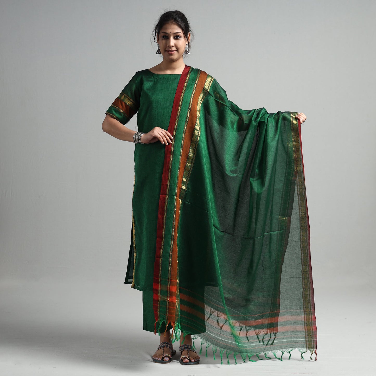 Dharwad Kurta with Palazzo & Dupatta Set
