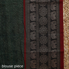 Dharwad cotton saree with border 01 - handcrafted