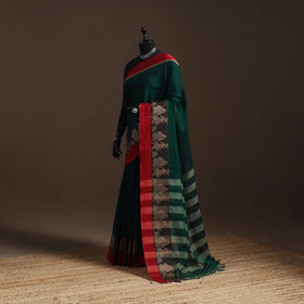 Dharwad cotton saree with border 04 - handcrafted