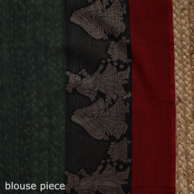 Dharwad cotton saree with border 04 - handcrafted
