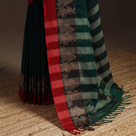 Dharwad cotton saree with border 04 - handcrafted