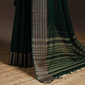 Dharwad cotton saree with border 05 - handcrafted