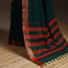 Dharwad cotton saree with border 14 - handcrafted