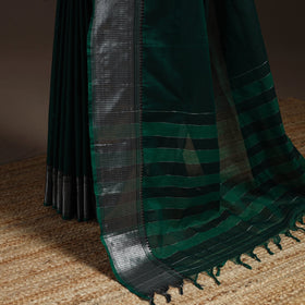 Dharwad cotton saree with border 16 - handcrafted