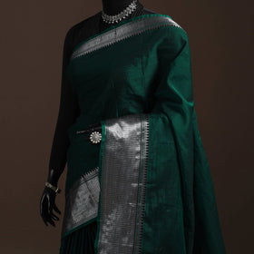 Dharwad cotton saree with border 16 - handcrafted