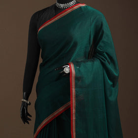 Dharwad cotton saree with border 18 - handcrafted