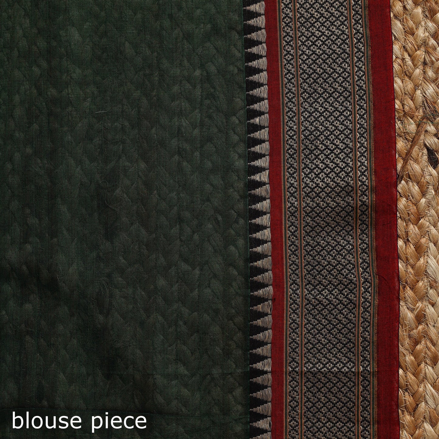 Dharwad cotton saree with border 27 - handcrafted