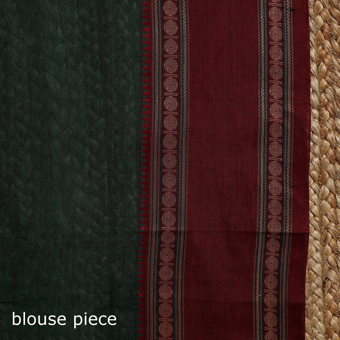 Dharwad cotton saree with border 28 - handcrafted