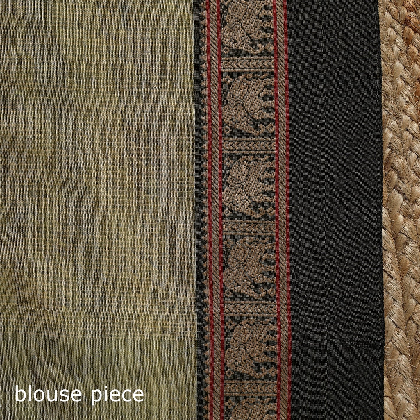 Dharwad cotton saree with border 32 - handcrafted