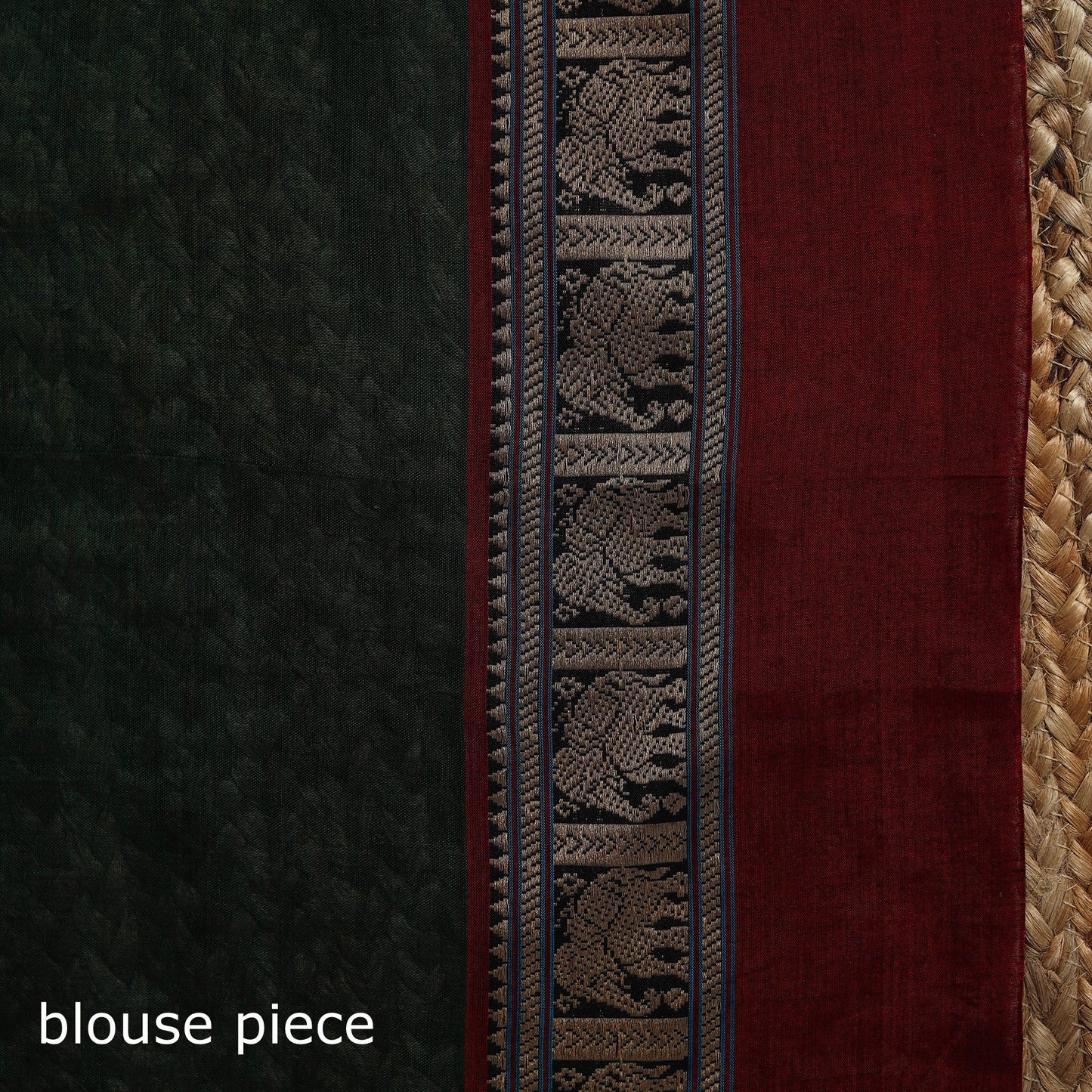 Dharwad cotton saree with border 34 - handcrafted