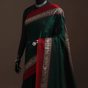 Dharwad cotton saree with border 34 - handcrafted