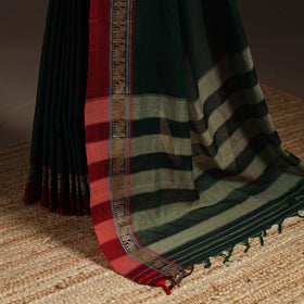 Dharwad cotton saree with border 34 - handcrafted