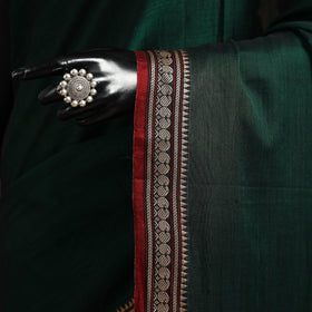 Dharwad cotton saree with border 35 - handcrafted