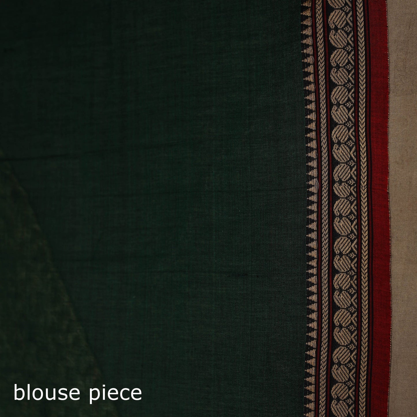 Dharwad cotton saree with border 35 - handcrafted