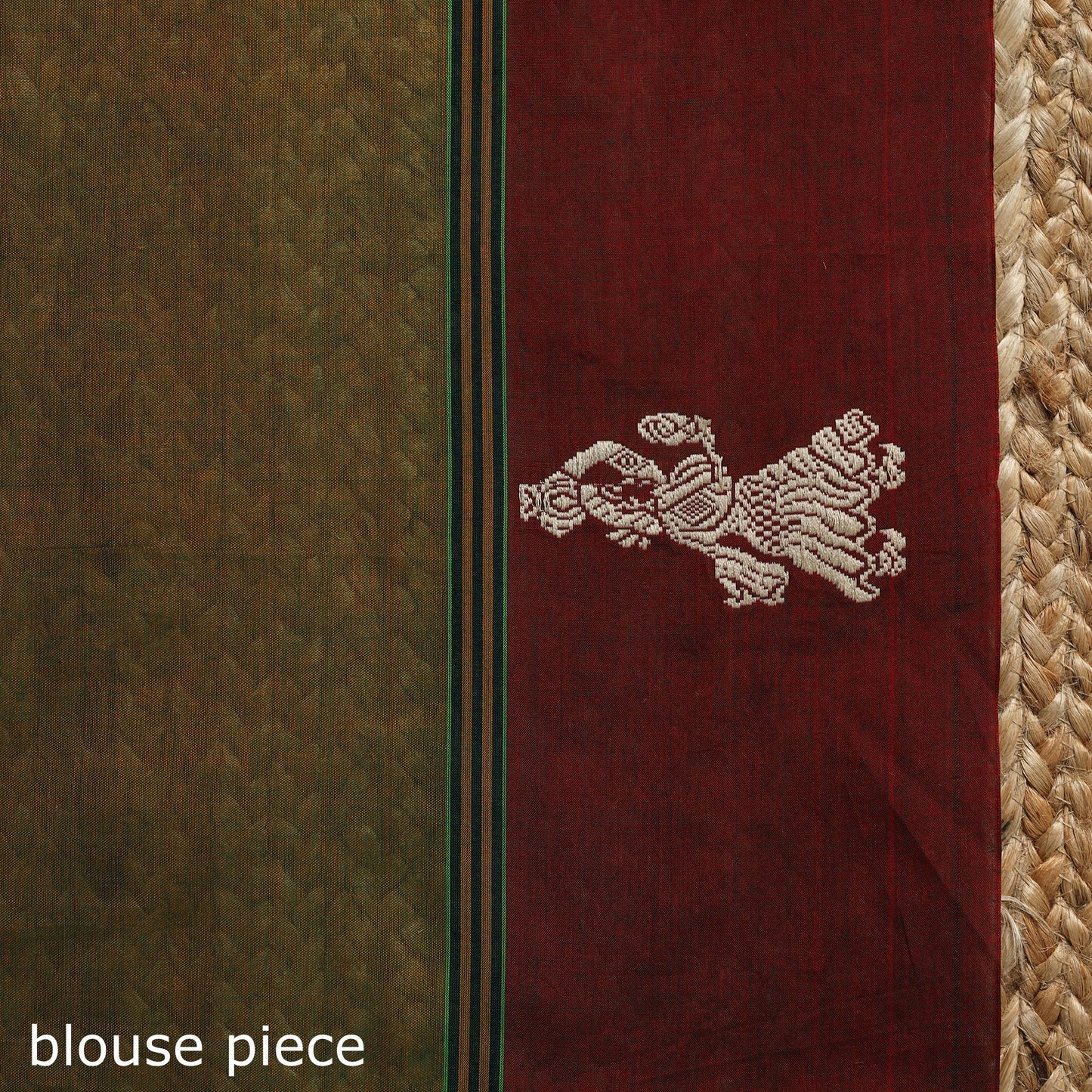 Dharwad cotton saree with border 37 - handcrafted