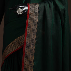 Dharwad cotton saree with border 37 - handcrafted