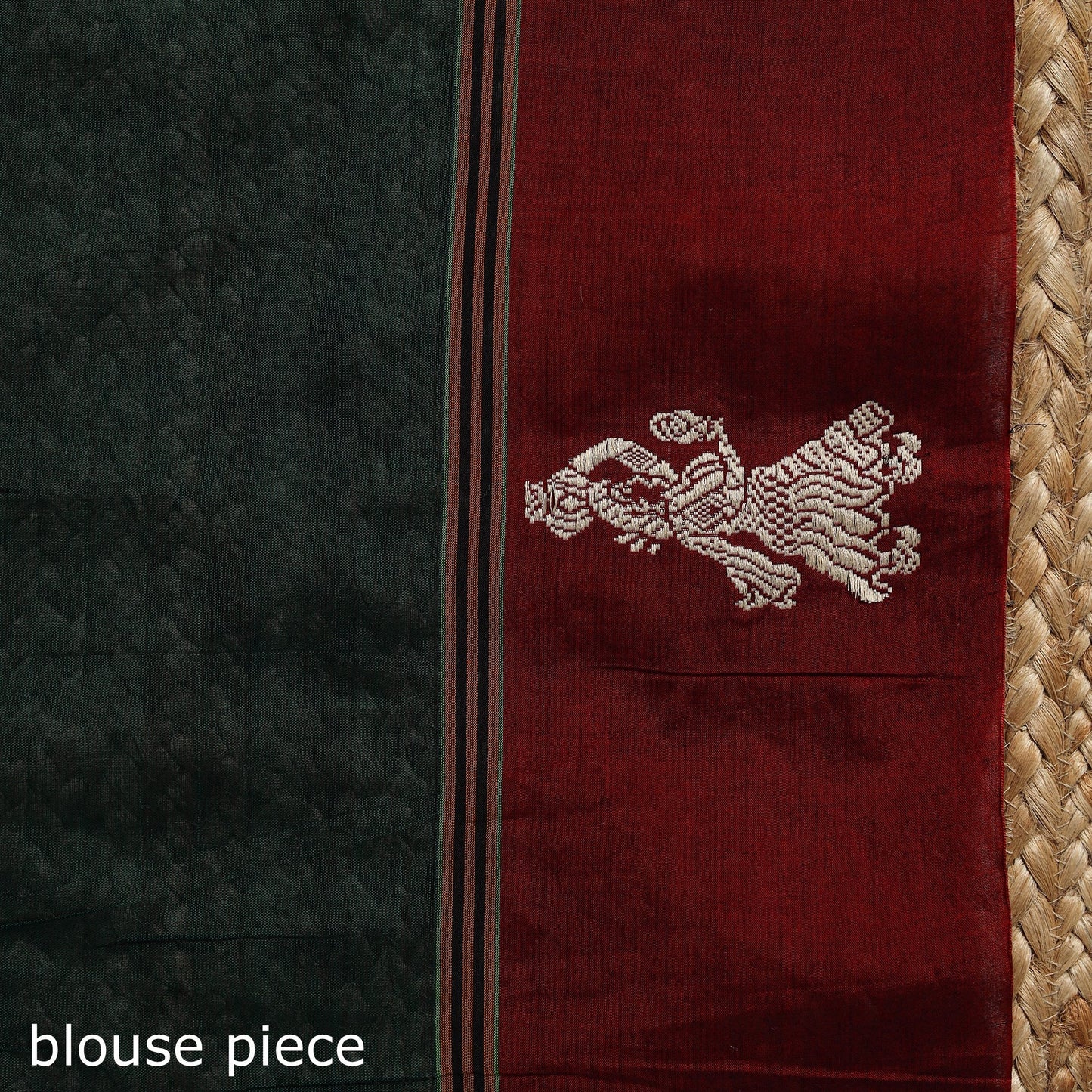 Dharwad cotton saree with border 38 - handcrafted