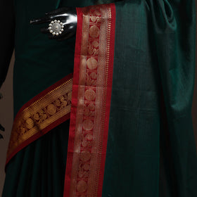 Dharwad cotton saree with border 41 - handcrafted