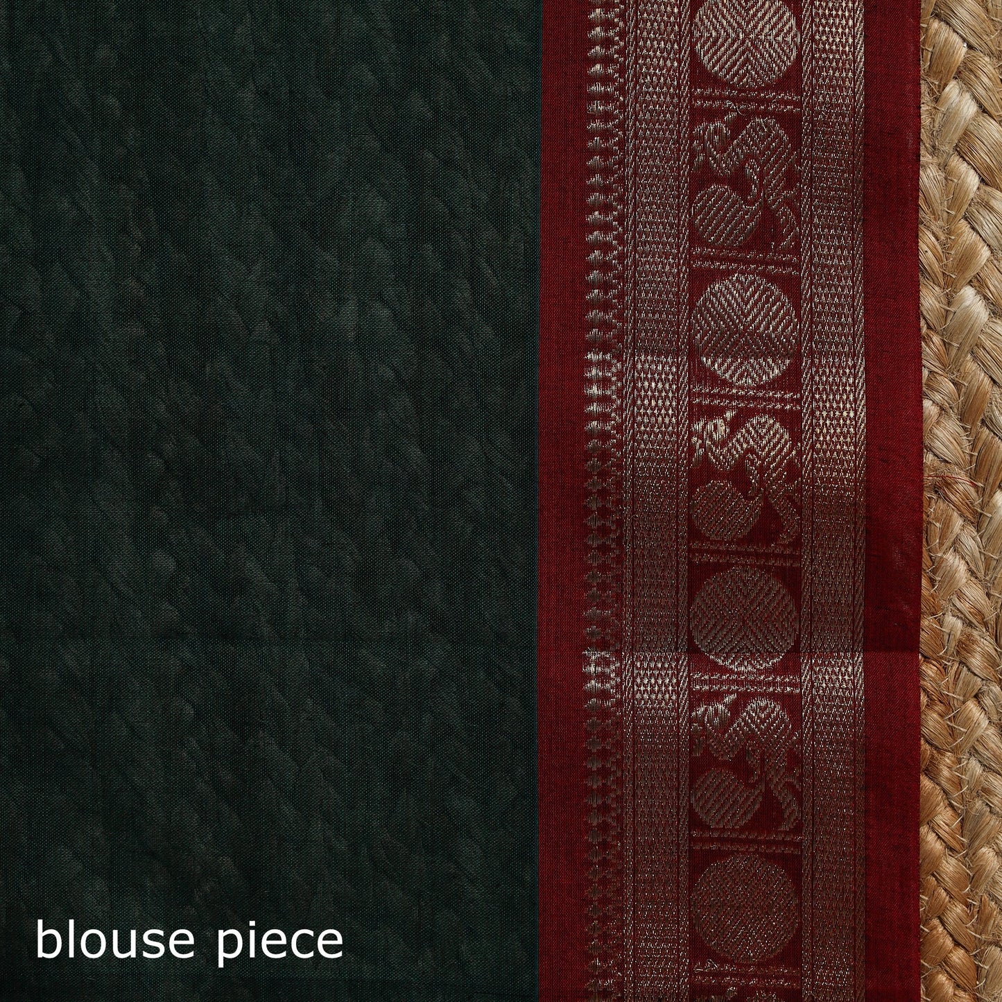 Dharwad cotton saree with border 41 - handcrafted