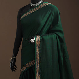 Dharwad cotton saree with border 45 - handcrafted