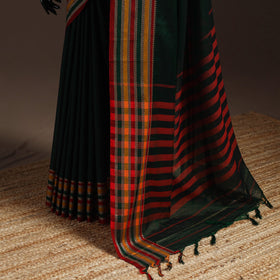 Dharwad cotton saree with border 46 - handcrafted