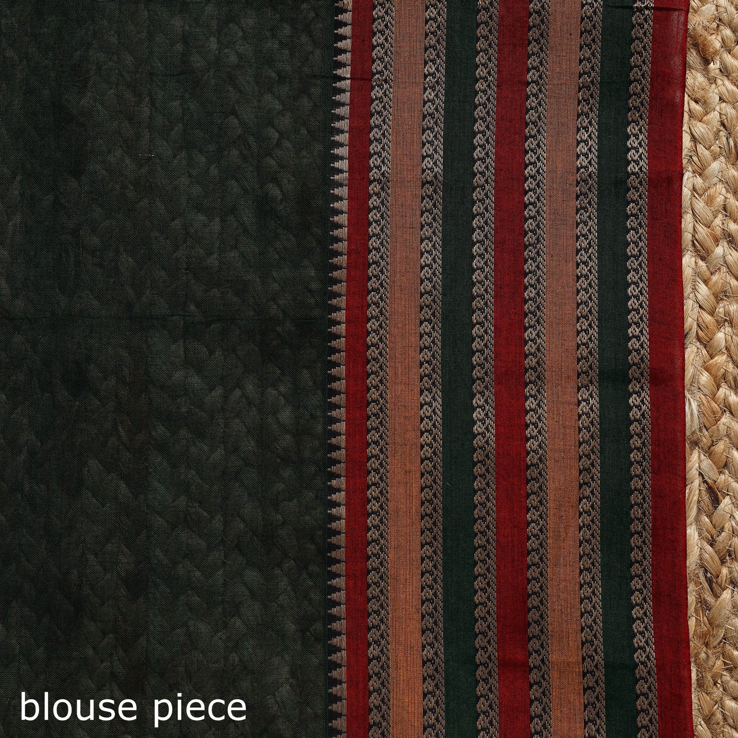 Dharwad cotton saree with border 46 - handcrafted