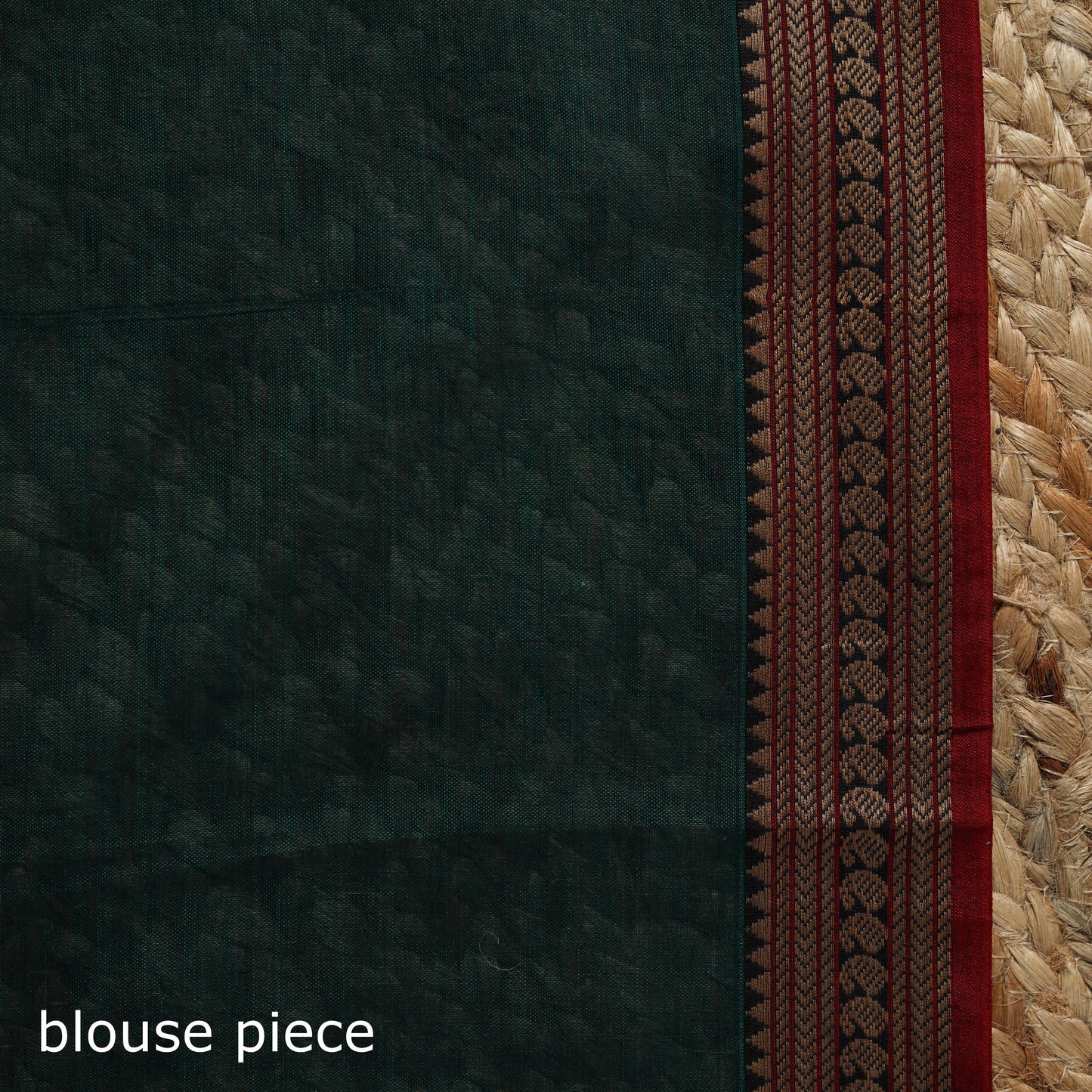 Dharwad cotton saree with border 47 - handcrafted