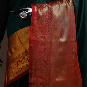 Dharwad cotton saree with border 48 - handcrafted