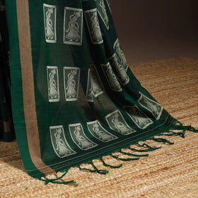 Dharwad cotton saree with border 28 - handcrafted