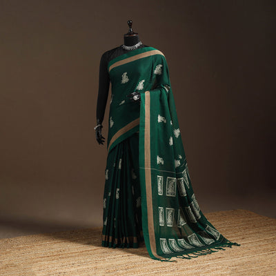 Dharwad cotton saree with border 28 - handcrafted